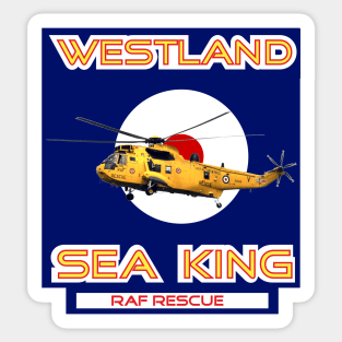 Westland Sea King Search and rescue helicopter in RAF roundel, Sticker